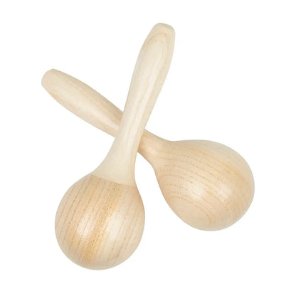 SLADE 1 paire de jouets Maraca en bois d'épicéa pour bébé, jouet d'éducation précoce pour enfants, illumination musicale, Instruments de Percussion Orff