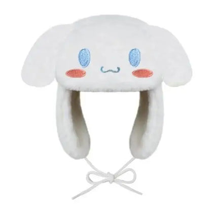 New Hot Winter Kuromi Spider Man Stitch Violent Bear Cartoon Hat Popular Man Women Cute Warm Ears Protection Hat New Year Gifts