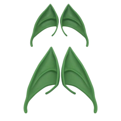 Costume Latex Elf Ears Costumes Masquerade Fairy Halloween Green Emulsion Apparel
