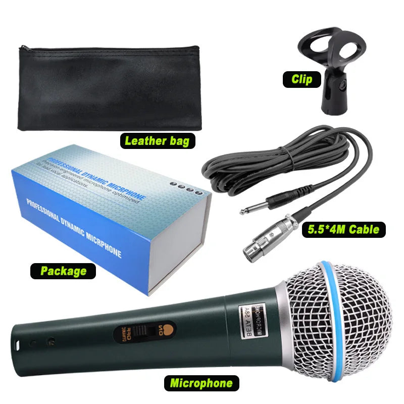 Microphone à condensateur professionnel filaire, pour PC, système de Machine à karaoké, salle de son, Gamer, Audio, chant, Kits de Streaming en direct