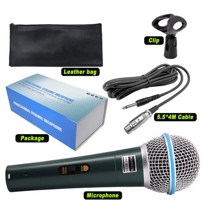 Microphone à condensateur professionnel filaire, pour PC, système de Machine à karaoké, salle de son, Gamer, Audio, chant, Kits de Streaming en direct