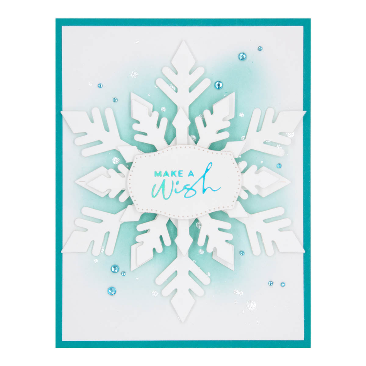 Matrices de découpe Étiquettes Mini Percées de la Collection Flocons de Neige de Bibi Cameron