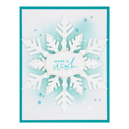 Matrices de découpe Étiquettes Mini Percées de la Collection Flocons de Neige de Bibi Cameron