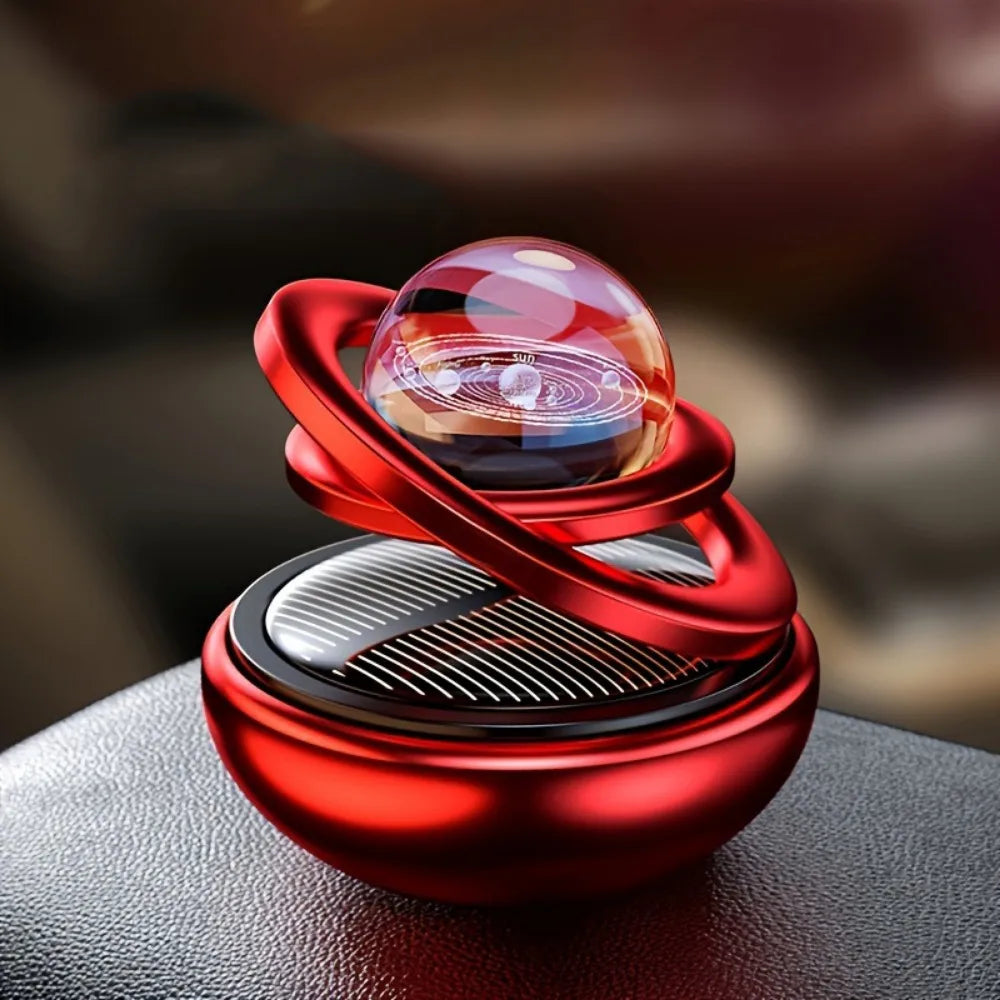 Car Air Freshener Solar Rotating Aromatreatment Decoration Car Interior Accessories Women Men Original Flavored Perfume Diffuser