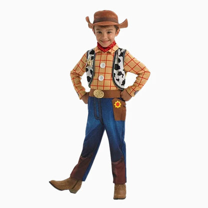 Déguisement de Woody de Toy Story avec chapeau de cowboy pour fête costumée