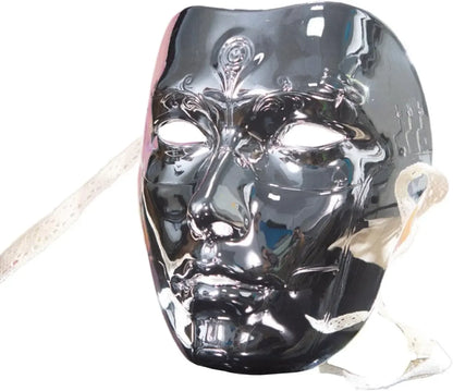 Masque de fête pour adultes, maquillage peint à la main, masque complet de file d'attente de carnaval, mascarade Kabuki pour carnaval Mardi Gras Cosplay