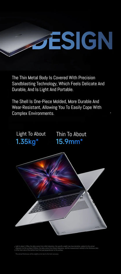 Xiaomi Laptop Redmi Book 14 2025 Ryzen 7-7735H/R5-7535H Radeon 680M/660M RAM 16GB 512GB SSD 14-inch 60Hz Screen Notebook Slim PC