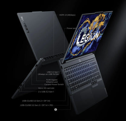 Lenovo Gaming Laptop LEGION Y7000P (5i Gen 9) 2024 Intel i7 14650HX NVIDIA RTX 4050 4060 4070 16"Inch 2.5K Computer PC Notebook