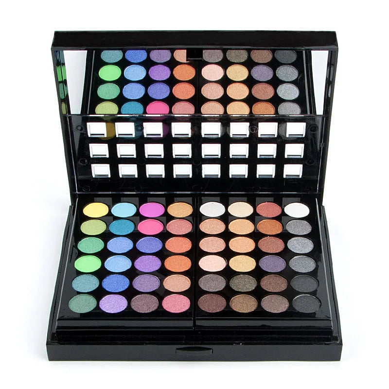 Boîte de maquillage pour femmes, combinaison de fard à paupières mat, rouge à lèvres, Eyeliner, correcteur, poudre, Maquiagem avec boîte en aluminium