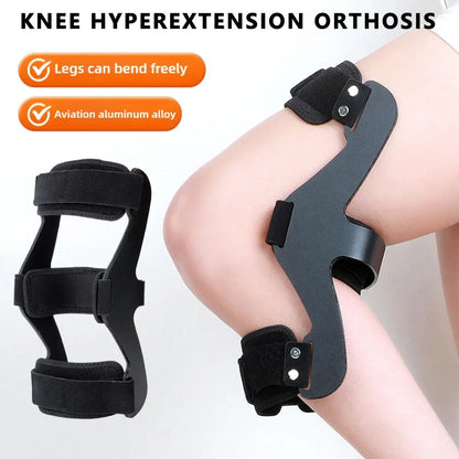 Knee Hyperextension Orthosis for Hemiplegia, Knee Joint Fixation Brace, Leg Recovery Stabilizers with Arch Support