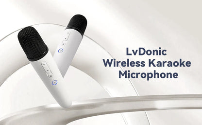 T1-Car Karaoke Microphone, Rechargeable Caraoke Mic with USB-A & USB-C Receiver, Plug to Use，No Need Pair