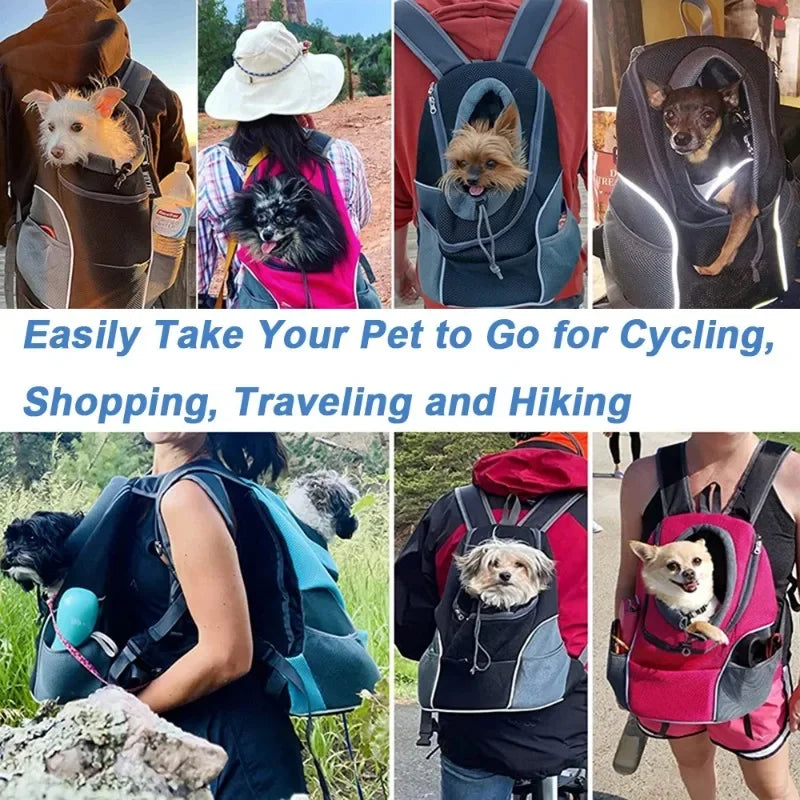 Pet Backpack for Small and Medium Dogs, Pet Carrier Backpack, Breathable Travel, Dog Carrier, Pet Transport Supplies