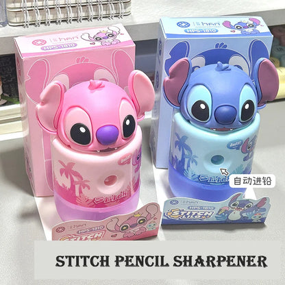 Stitch Pencil Sharpener Manual Crank Style Cute Alien Cartoon Sharpener Fun School Supplies For Back To School Gift