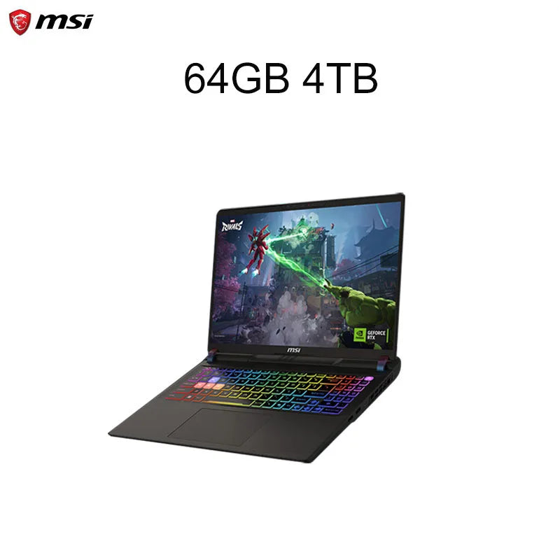 2025 MSI Vector 16 HX AI Gaming Laptop 16 Inch 2.5K 240Hz IPS Screen Notebook Ultra 9-275HX 64GB 4TB RTX5080 Netbook Computer PC