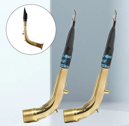 Flûte Kazoo professionnelle réglable en métal Saxophone adultes débutant jouant Instrument à vent Musical Portable Mini corne forte