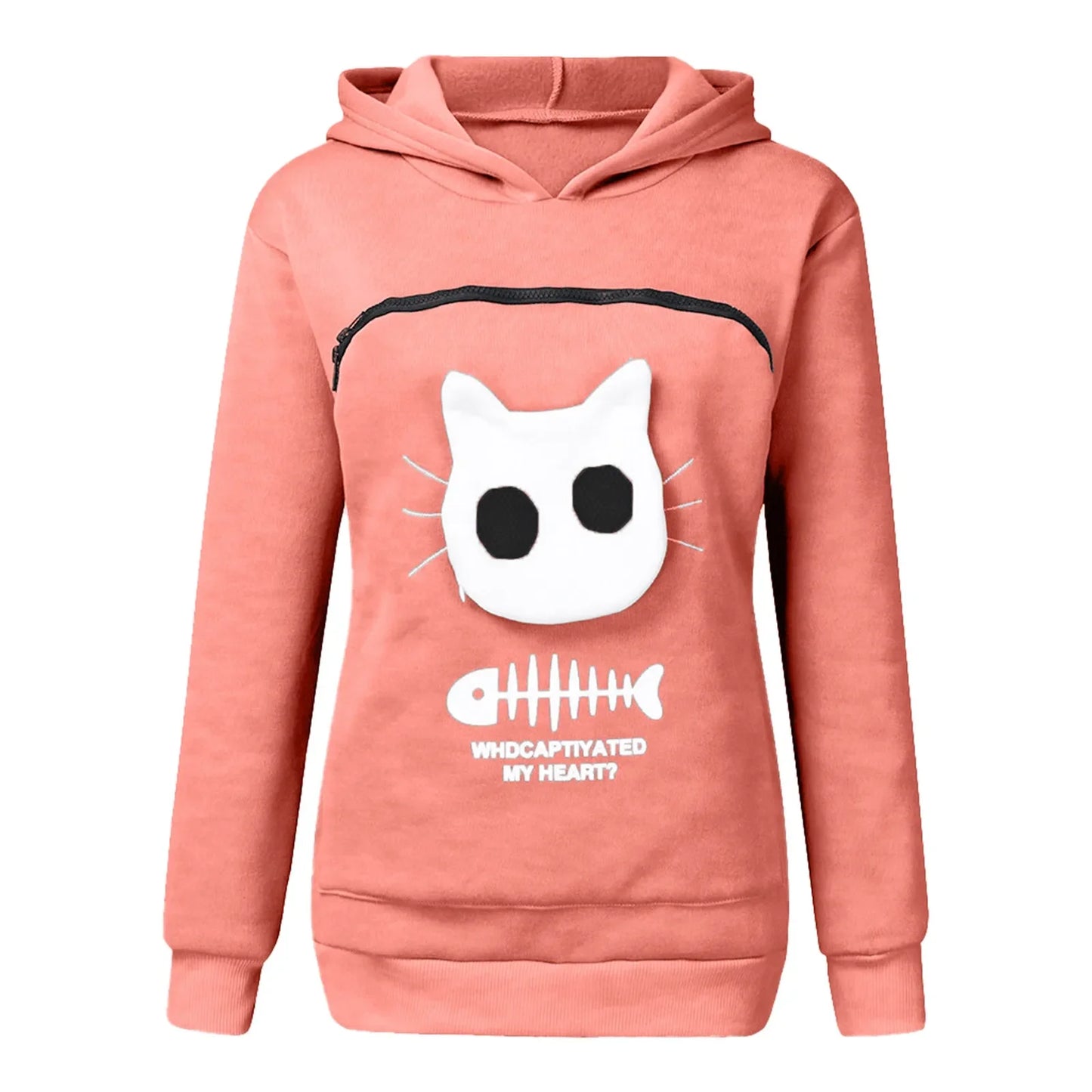 Sweatshirt Cat Lovers Hoodie Kangaroo Dog Pet Paw Pullovers Cuddle Pouch Sweatshirt Pocket Animal Ear Hooded Dropshipping