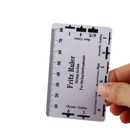 Guitar Strings String Pitch Ruler Luthier Tools Measurement Guitar Ruler Rulers Card Instruments Action Gauge Ruler Ukulele Bass