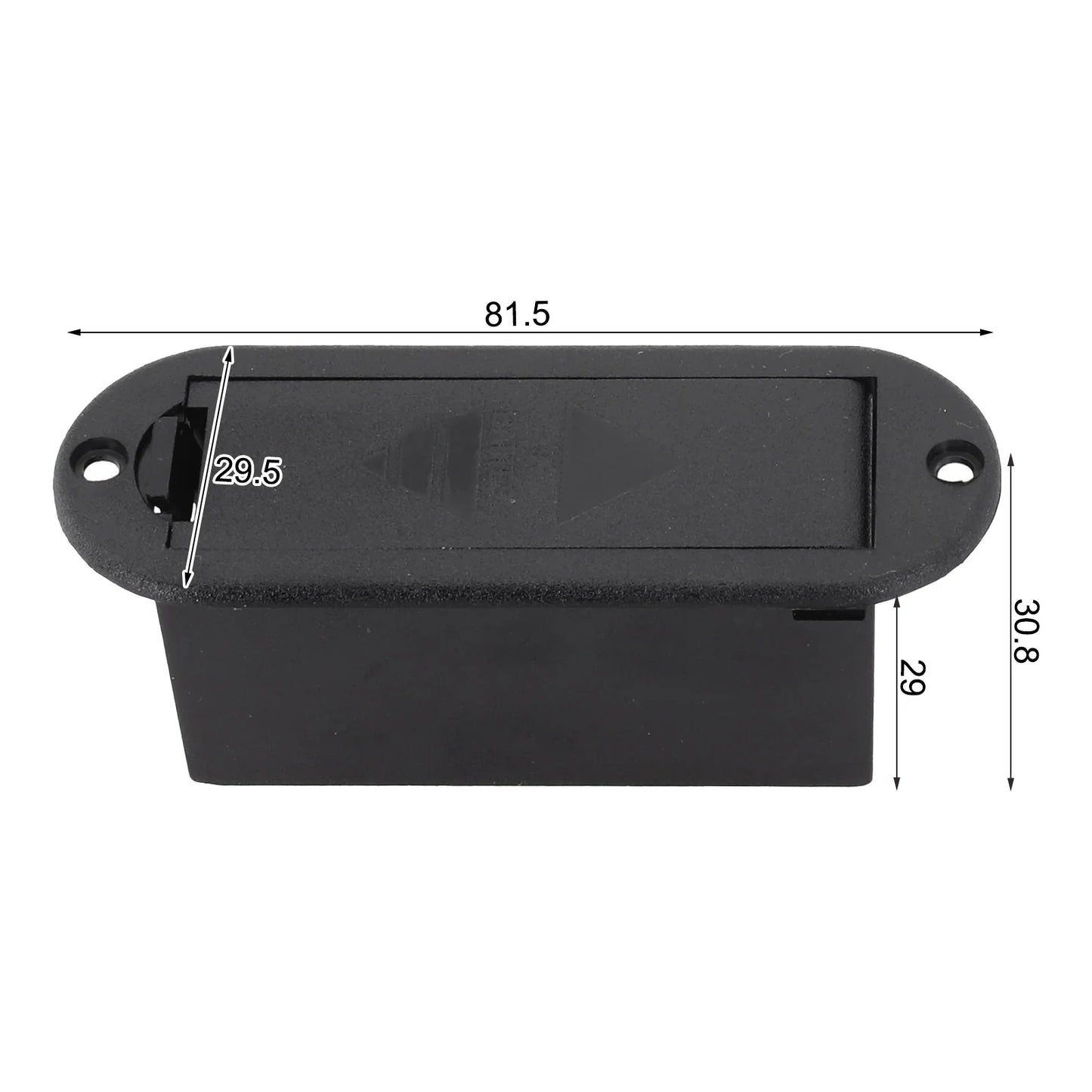 Pour les performances musicales boîtier de batterie 9V boîtier de batterie de basse conception conviviale fonctionnalité longue durée pour guitare basse