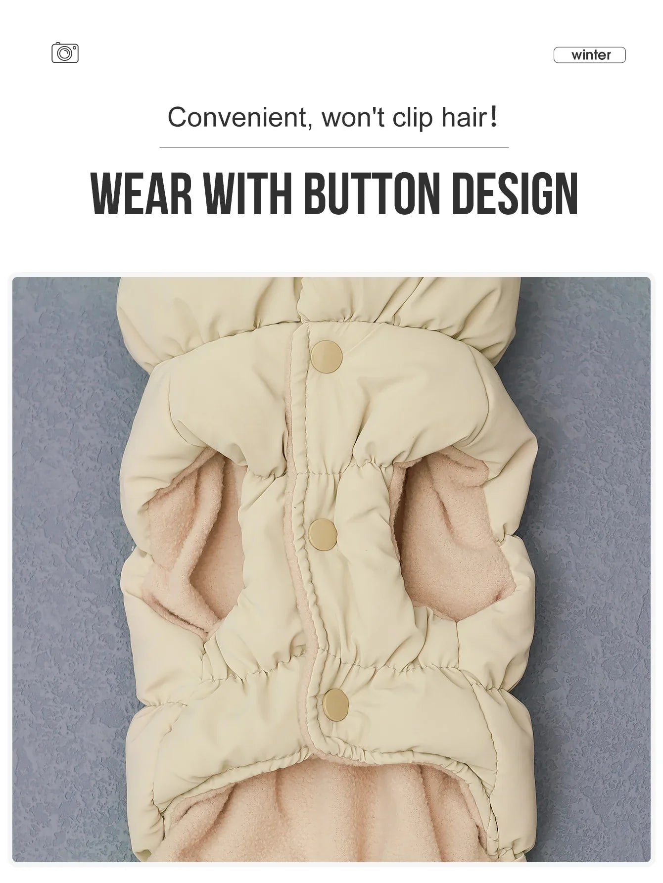 Veste pour chien pour automne/hiver, manteau pour animaux de compagnie, vêtements d'extérieur chauds épais à 3 couches, adapté aux chiens de petite à moyenne taille comme caniche, Teddy, York