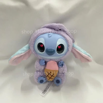 15CM New Stitch Eat Something Before Sleep Series Blind Box Plush Dolls Pendant Cute Doll Ornament Mystery Box Surprise Toy Gift