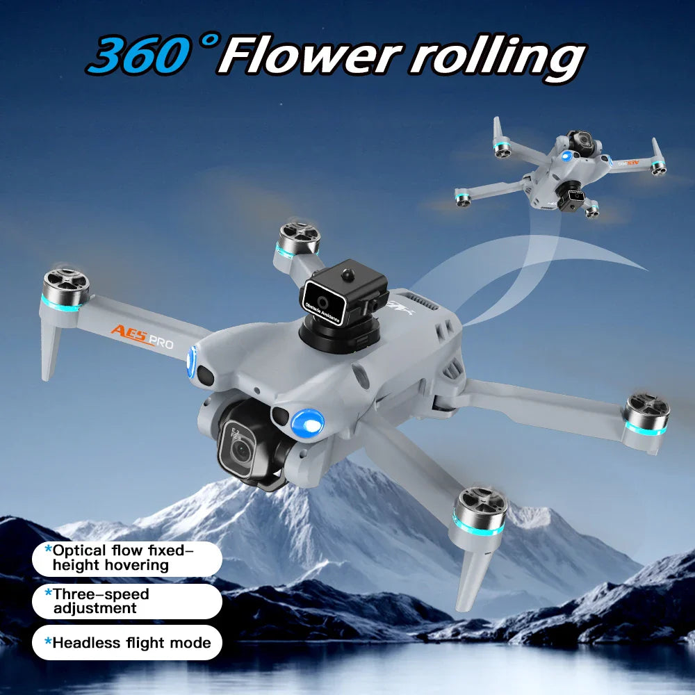 Nouveau Mini Drone caméra HD télécommande avec écran Intelligent évitement d'obstacles moteur sans brosse quadrirotor Dron jouets AE5Pro