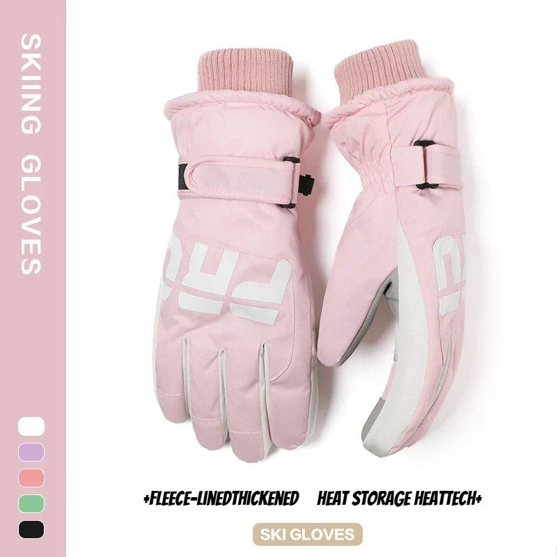 Gants de cyclisme d'hiver, antidérapants, au toucher, pour Ski, accessoires de Snowboard, poche étanche, chauds pour hommes et femmes