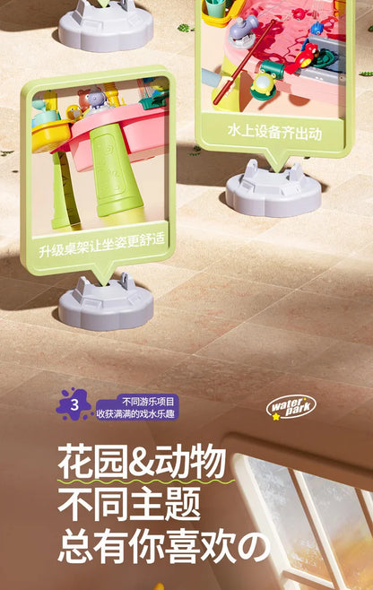 Jouets de cuisine pour enfants électriques amusants jouets de jeu d'eau évier de lavage de vaisselle pêche vaisselle jeu de rôle maison bébé jouet d'éducation précoce