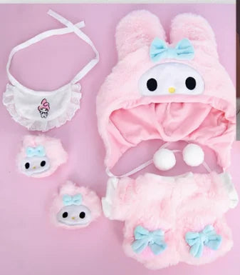 LABUBU Time To Chill TPR Vinyl Doll Clothes Changeable Outfit Set Dress Up Costume Replacement Collectible Toy Gift