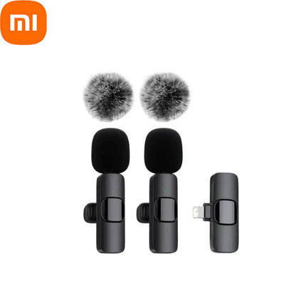 Xiaomi Wireless Lavalier Microphone Mini Portable Audio Video Recording Mic for iPhone Android Live Broadcast Gaming