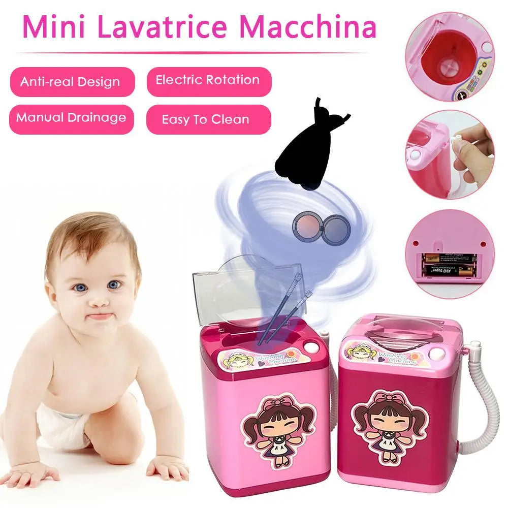 Mini machine à laver électrique pour pinceaux de maquillage - Nettoie et essore les pinceaux - Jouet pour brosses à maquillage - Œuf de beauté - Nettoie les pinceaux de maquillage