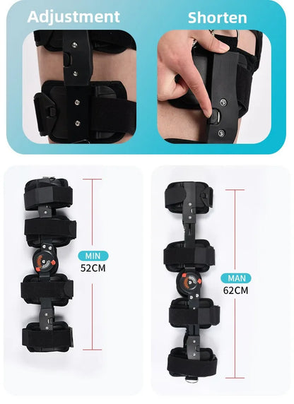 Support de fixation réglable des articulations du genou, pour la fracture des jambes, la fracture des os du genou, protection du genou pour la rééducation du ménisque