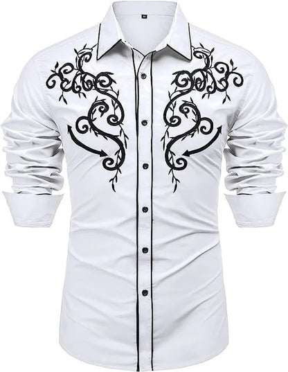 Chemise en jean Western pour homme Chemise à manches longues confortable et douce Vêtements pour homme Chemise en jean pour usage quotidien Modèle boutonné tendance