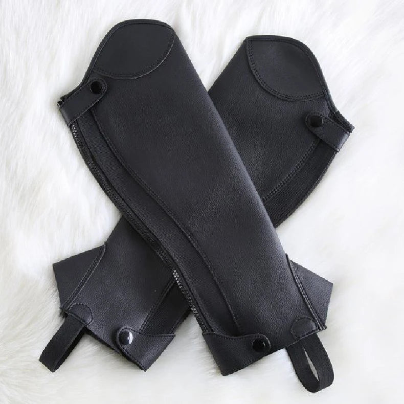 Equestrian Legging Horse Riding Equipment Pirate Knight Equestrian Boot Cover Faux Leather Gaiter Medieval Renaissance Steampunk