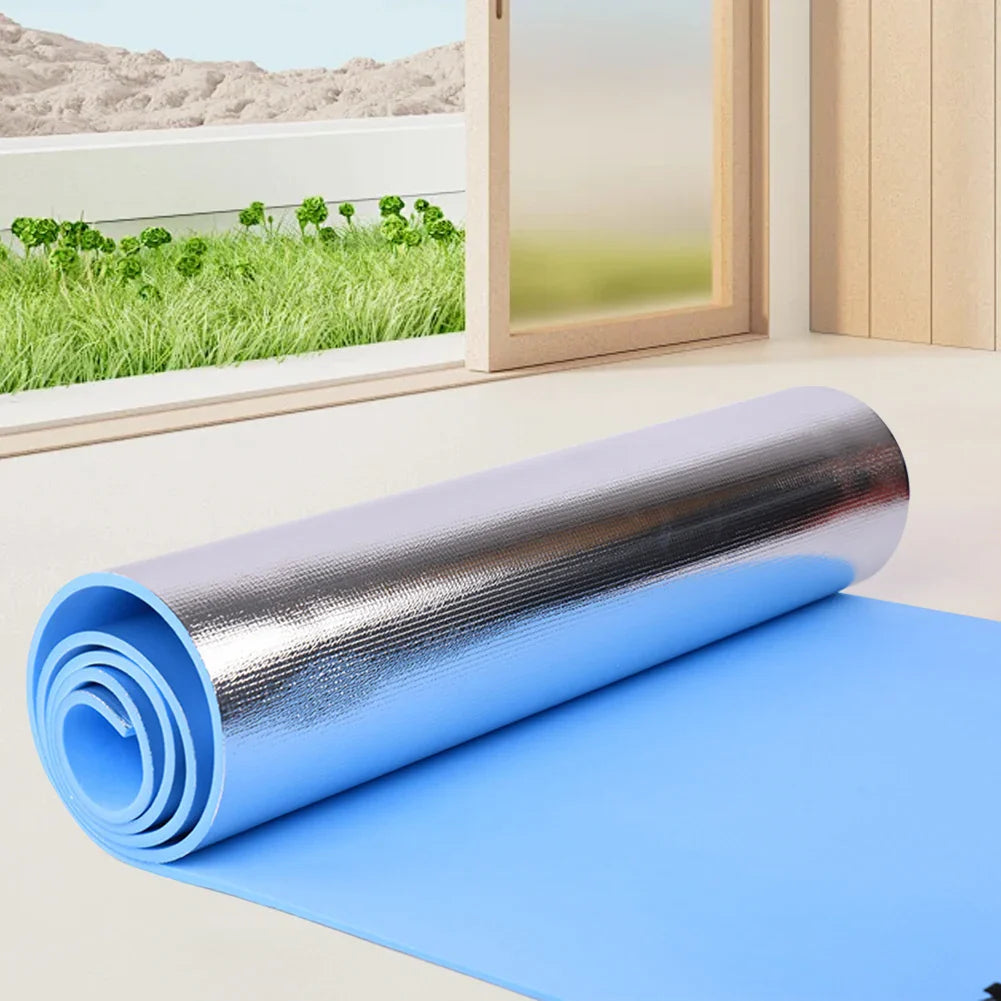 Tapis de yoga imperméable, tapis de yoga résistant à l'humidité, tapis de pique-nique de camping épaissi, multifonction portable pour exercices de fitness