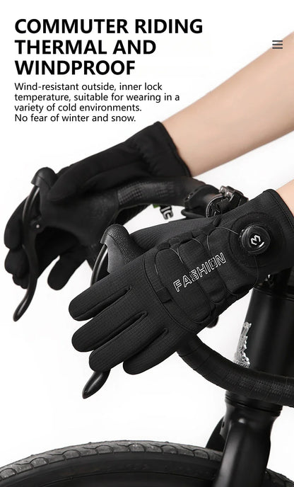 GTUBIKE nouveaux gants de ski chauds d'hiver unisexe coupe-vent résistant au froid gants pour écran tactile pour les Sports de plein air course randonnée cyclisme