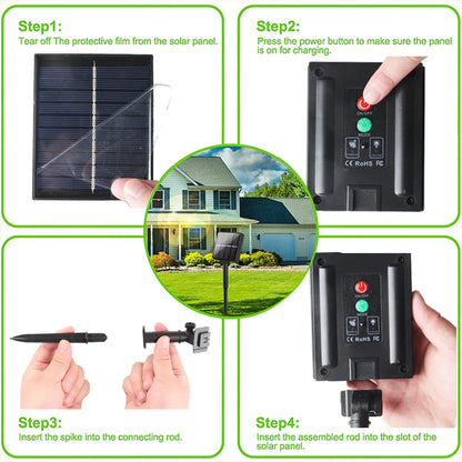 Guirxiété lumineuse solaire à LED avec télécommande, lumières dégradées, extérieur, camping, fête, jardin, terrasse, décoration