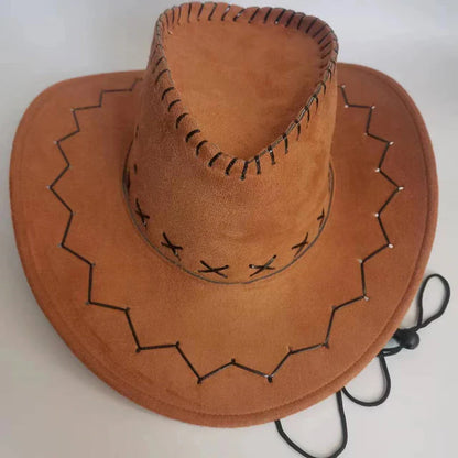 Men's and Women's Suede Cowboy Hat, Fashionable Unisex Cap