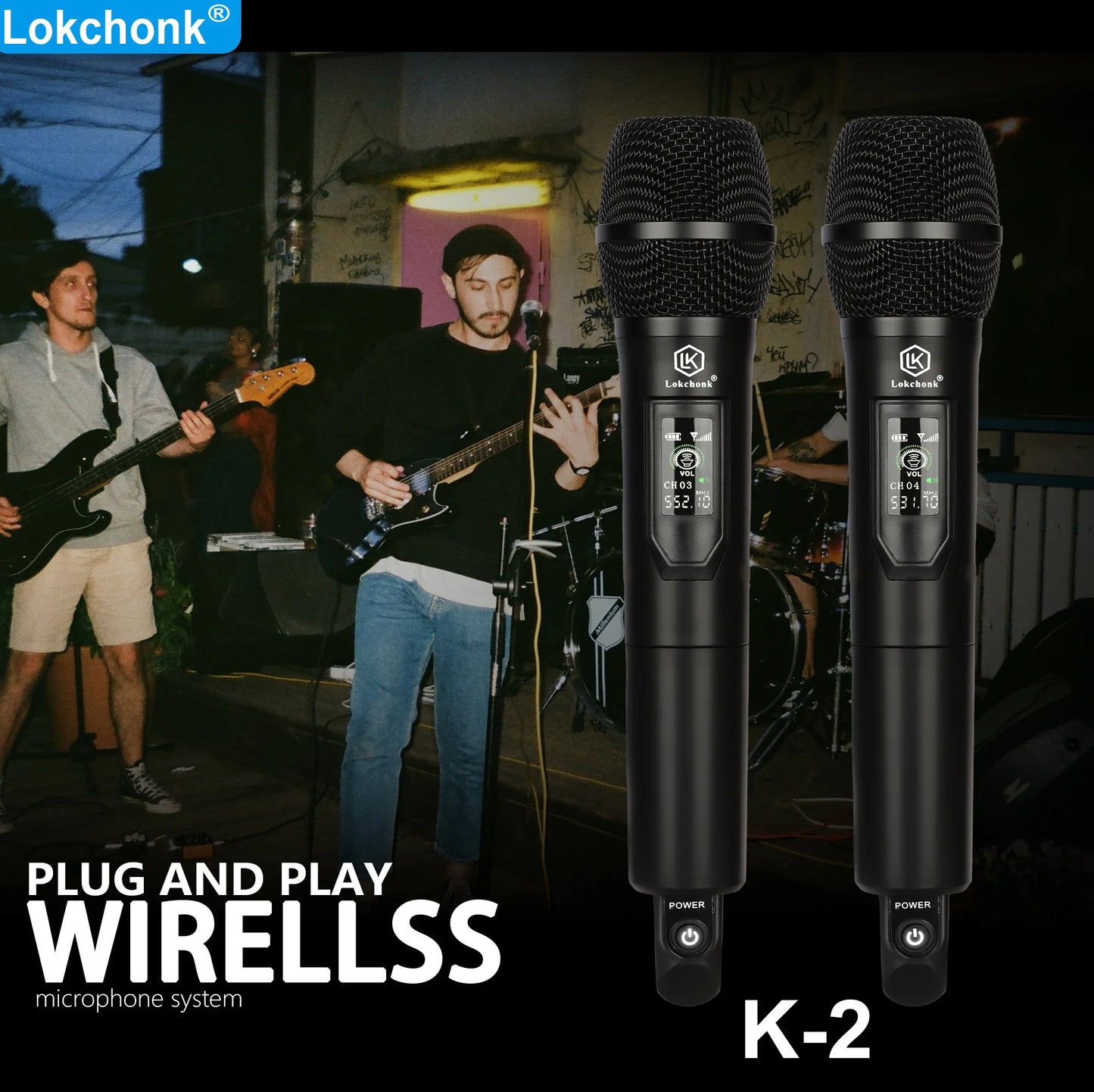 Fixed Frequency Wireless Microphone Handheld Mic for Karaoke Singing Stage Performance Home Use Stable Signal Professional Sound