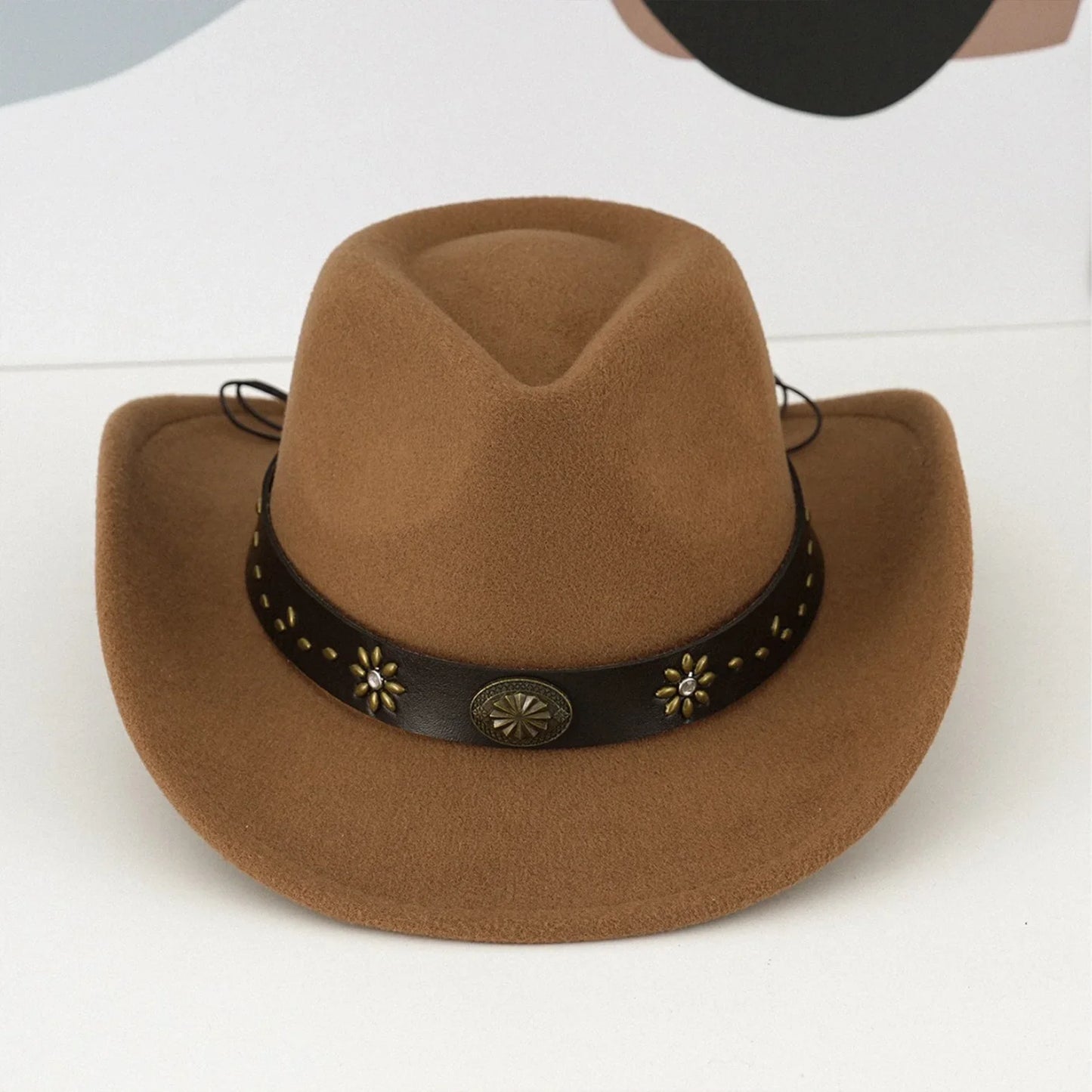 Chapeau de Cowboy occidental Vintage, chapeaux de Cowboy occidentaux classiques, chapeaux de Cowgirl de Cowboy de Style occidental pour voyage pêche randonnée été
