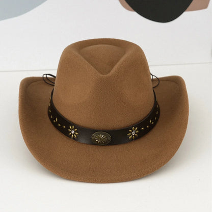Chapeau de Cowboy occidental Vintage, chapeaux de Cowboy occidentaux classiques, chapeaux de Cowgirl de Cowboy de Style occidental pour voyage pêche randonnée été