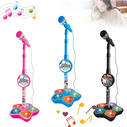 Musical Microphone Speaker With Popular Song Music Instrument Toys Brain-Training Educational Toy Birthday Gift for Girl Boy