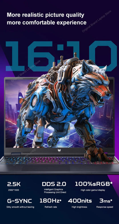 2024 Acer Predator Neo Gaming Laptop 16 Inch 2.5K 180Hz IPS Screen Notebook i9-14900HX 32GB 1TB RTX4060 Netbook Laptop Computer