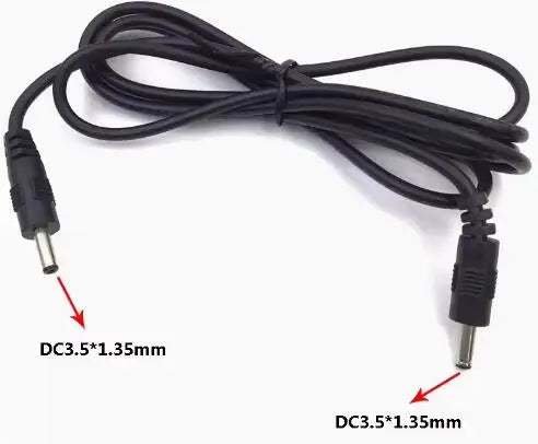 DC Power 5.5 x 2.1mm Male to 5.5*2.5mm 3.5*1.35mm 4.0*1.7mm Male Plug Cable 1M All copper 18AWG  10A Monitoring power cable