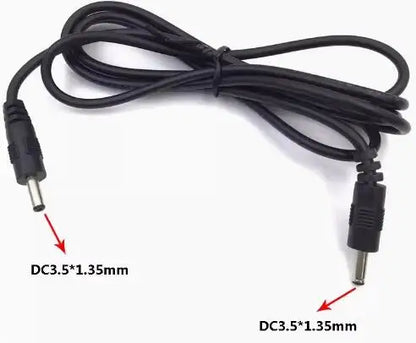 DC Power 5.5 x 2.1mm Male to 5.5*2.5mm 3.5*1.35mm 4.0*1.7mm Male Plug Cable 1M All copper 18AWG  10A Monitoring power cable