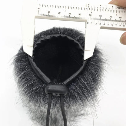Microphone Windscreen Cover Furry Windscreen Wind Cover Windproof Microphone Sleeve 9-24cm for Interview Microphone