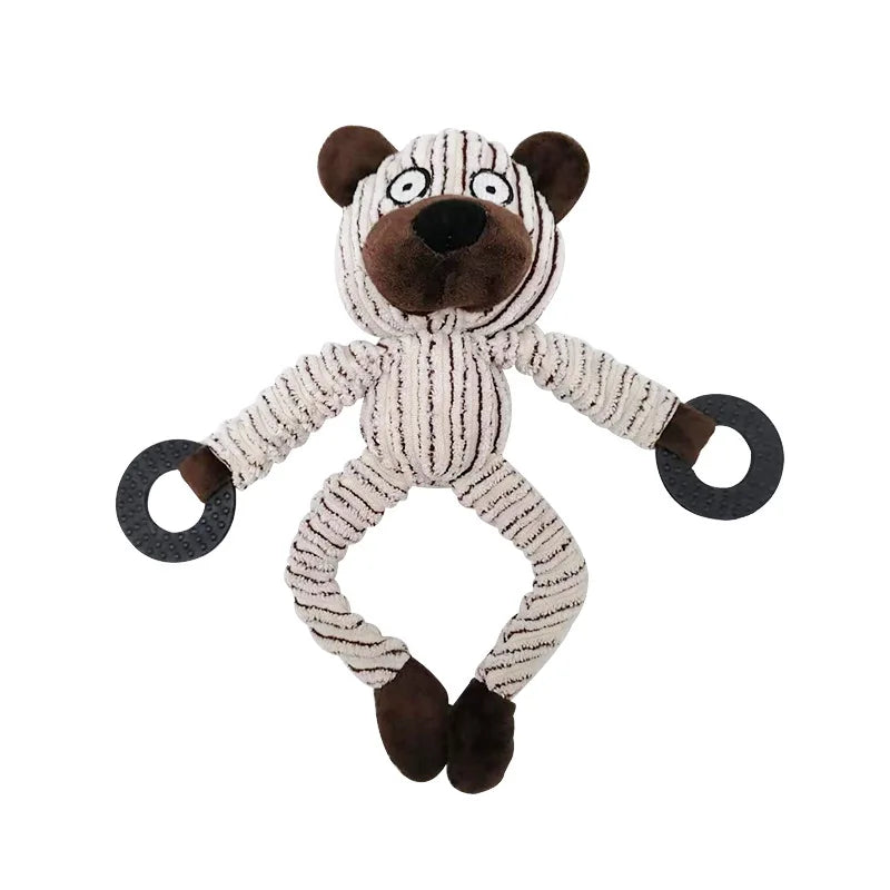 Matkey-Jouets en peluche pour grands chiens, mâcheurs agressifs, jouets à mâcher durables pour chiots grinçants