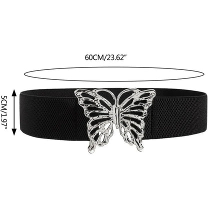 Waist Chain Elegant Butterfly Cowgirl Belt For Women Prom Banquet Club Party For Jeans Dresse Club Bar Elastic Waist Belt