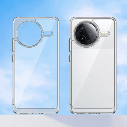 Soft border + hard Acrylic back Coque Fundas coverage Case For Xiaomi ( Redmi K80 / Poco F7 Pro ) Clear covers ????? Phone Cases