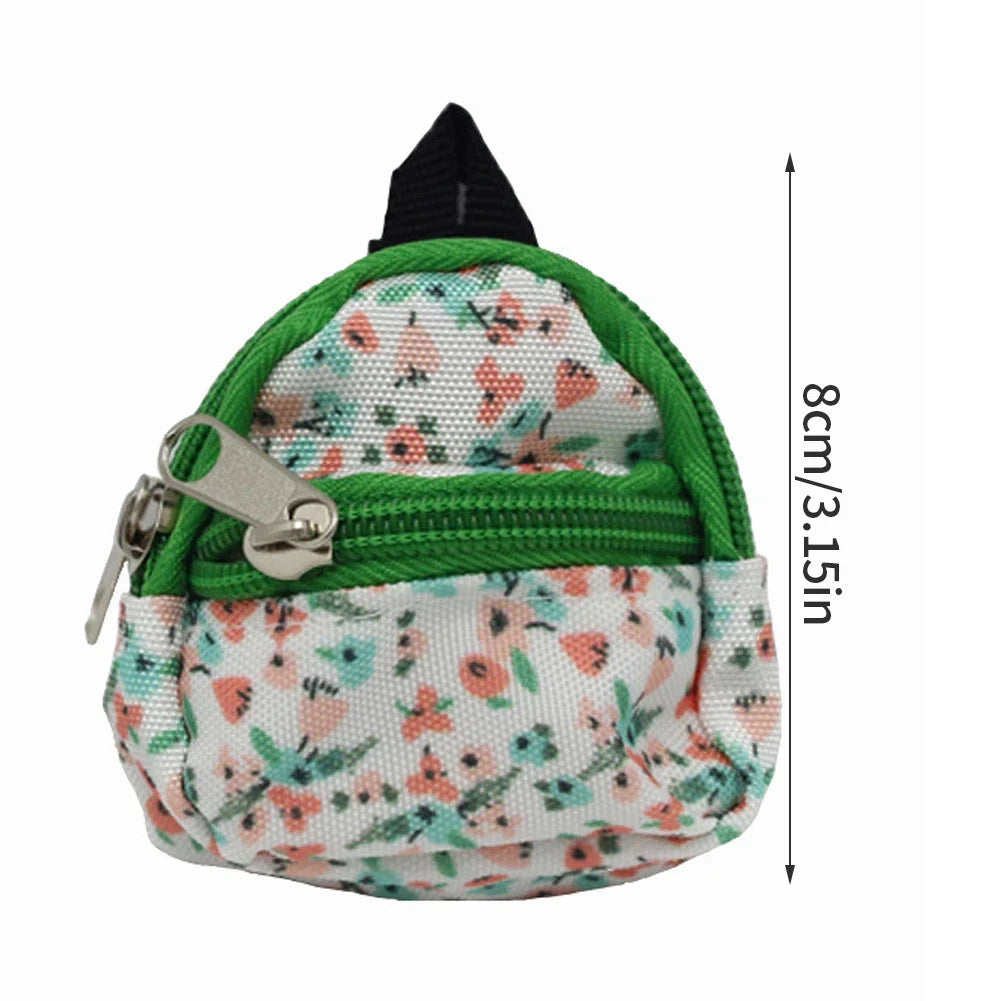 Labubu Doll Canvas Backpack Simulation Pet Bag for 15/17cm Dolls Cute Doll Accessories