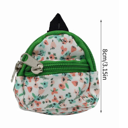 Labubu Doll Canvas Backpack Simulation Pet Bag for 15/17cm Dolls Cute Doll Accessories